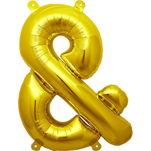 34” & Ampersand Symbol Gold